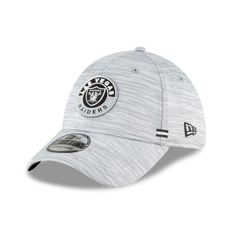 Gorras New Era 39thirty Grises - Las Vegas Raiders Sideline 43875BOMZ